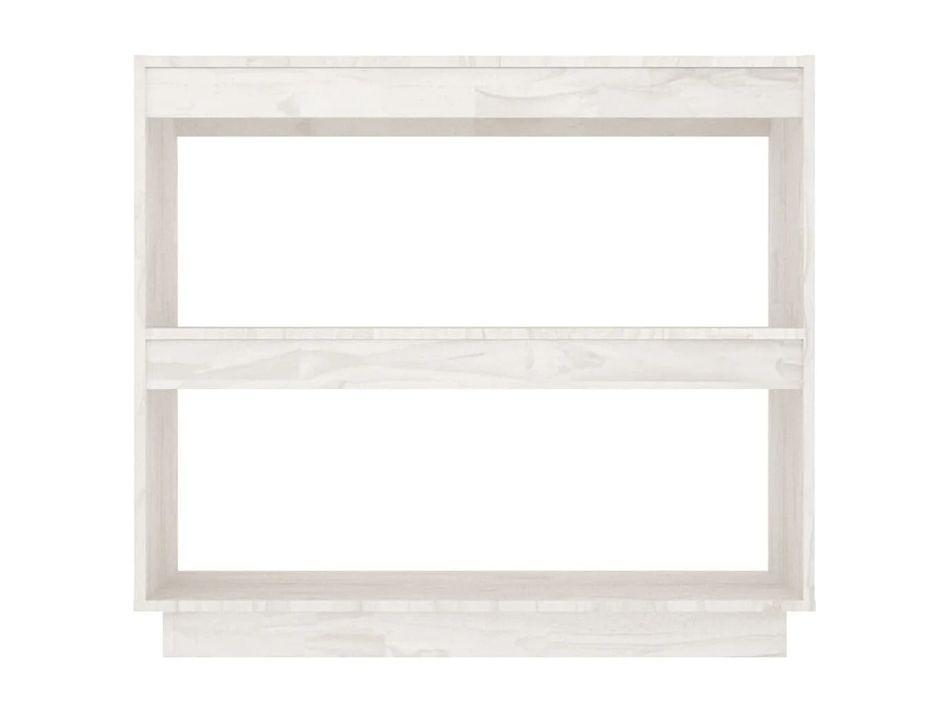 Bücherregal Weiß 80x35x71 cm Massivholz Kiefer