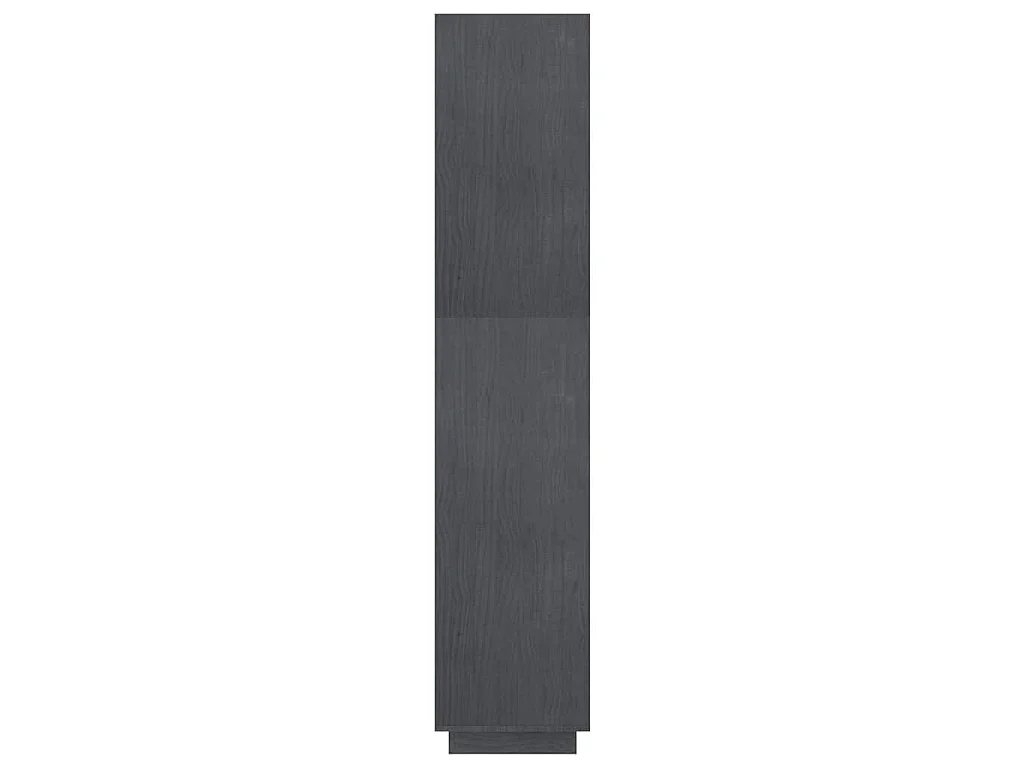 Estantería/divisor de espacios madera de pino gris 60x35x167 cm