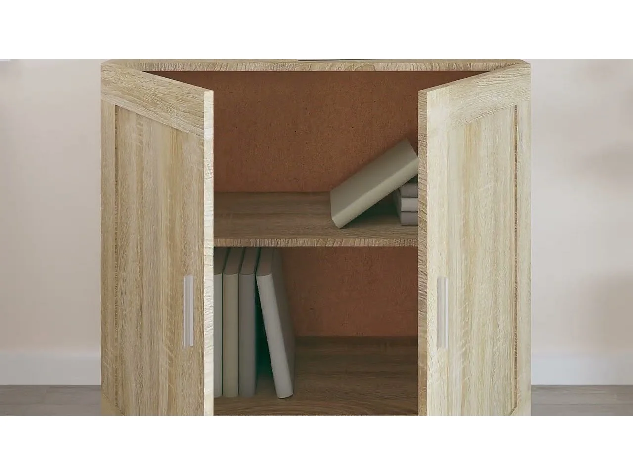 Bibliothèque Chêne sonoma 82,5x30,5x80 cm Bois d'ingénierie
