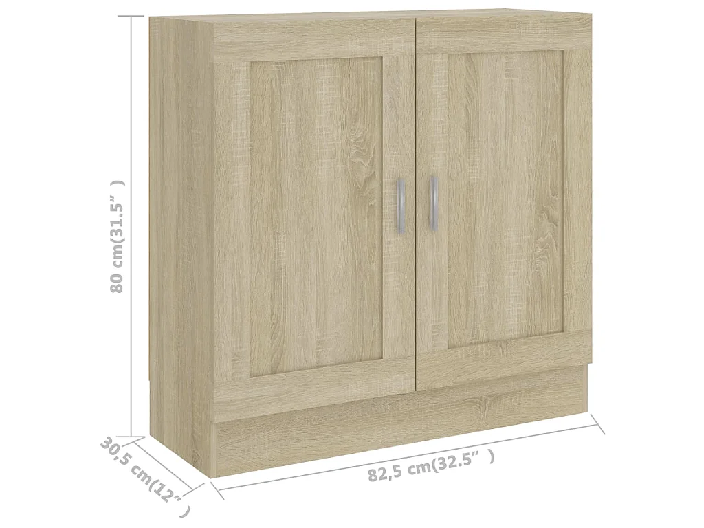 Bibliothèque Chêne sonoma 82,5x30,5x80 cm Bois d'ingénierie