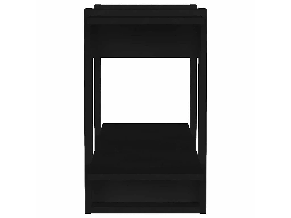 Bibliothèque/Séparateur de pièce Noir 80x30x51 cm