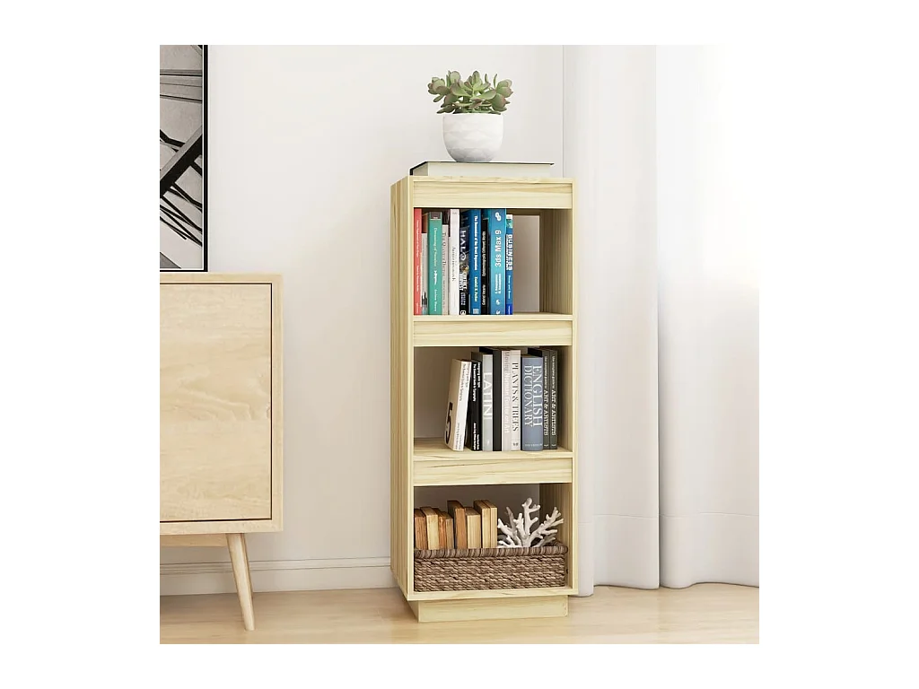 Libreria/Divisorio 40x35x103 cm in Legno Massello di Pino