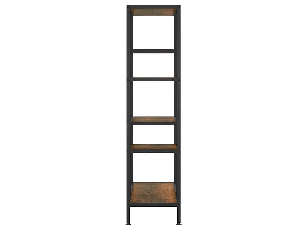 Étagère à livres 80x30x120 cm Acier et bois d'ingénierie