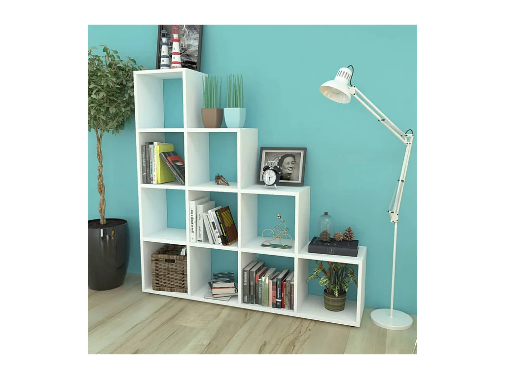 Bibliothèque/étagère 142 cm Blanc