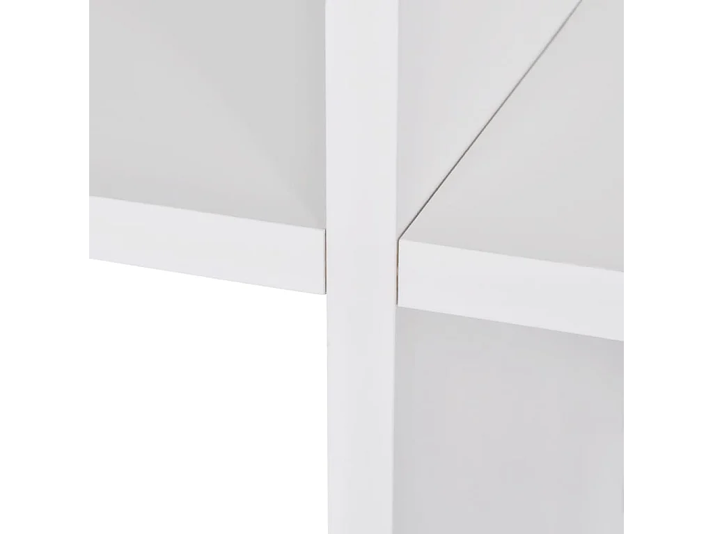 Libreria / Scaffale Espositore a Scala 142 cm Bianco