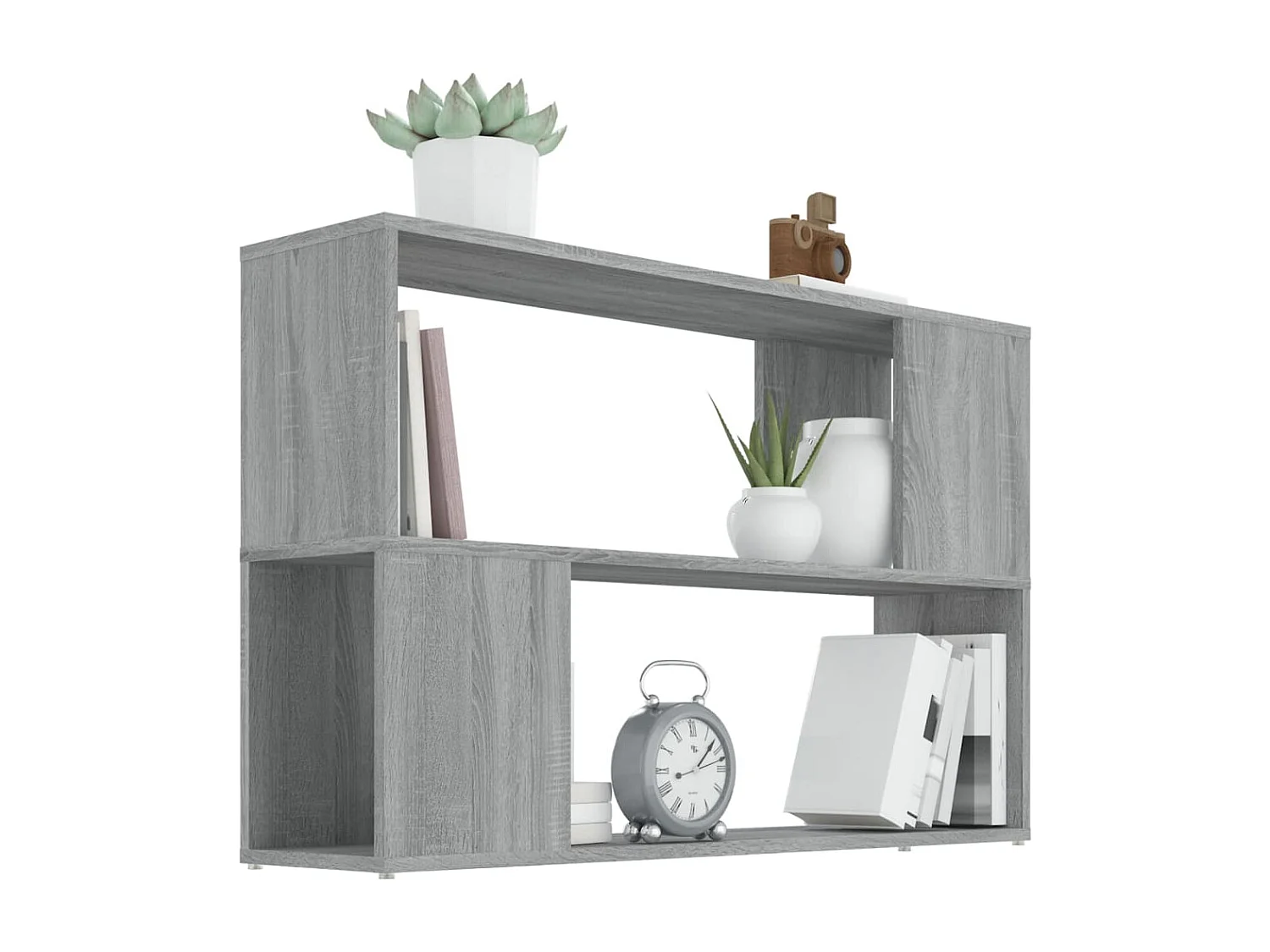 Estante 100x24x63 cm derivados de madeira cinzento sonoma
