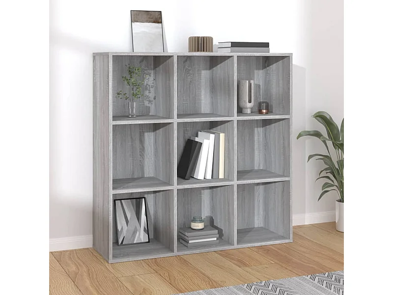 Estante 98x29x97,5 cm cor cinzento sonoma