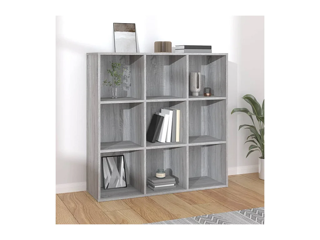 Libreria Grigio Sonoma 98x29x97,5 cm