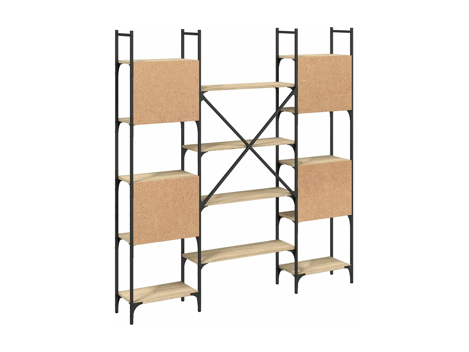 Bibliothèque chêne sonoma 155,5x24x166,5 cm bois d'ingénierie