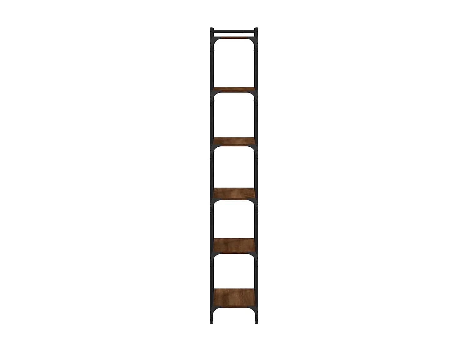Bibliothèque 6 niveaux chêne marron 60x30x188cm bois ingénierie