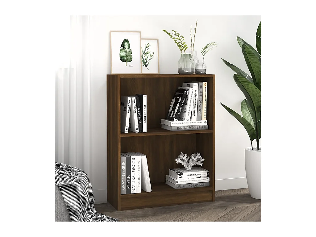 Bibliothèque Chêne marron 60x24x76 cm Bois d'ingénierie