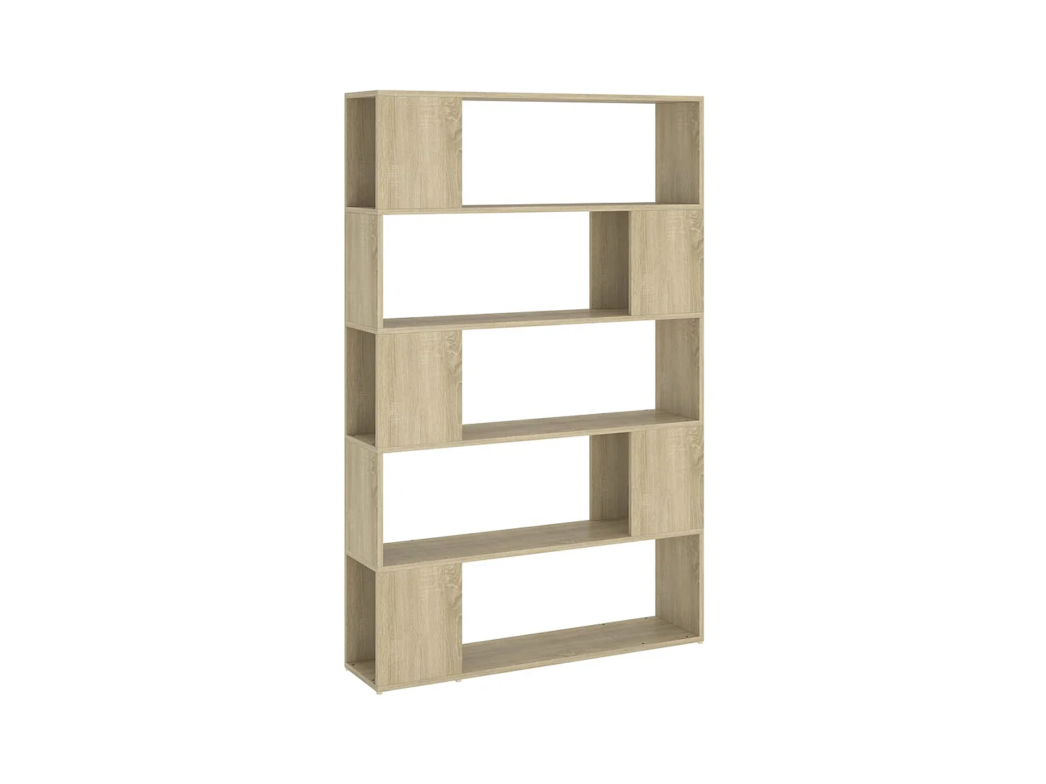 Bücherregal Raumteiler Sonoma-Eiche 100x24x155 cm Holzwerkstoff