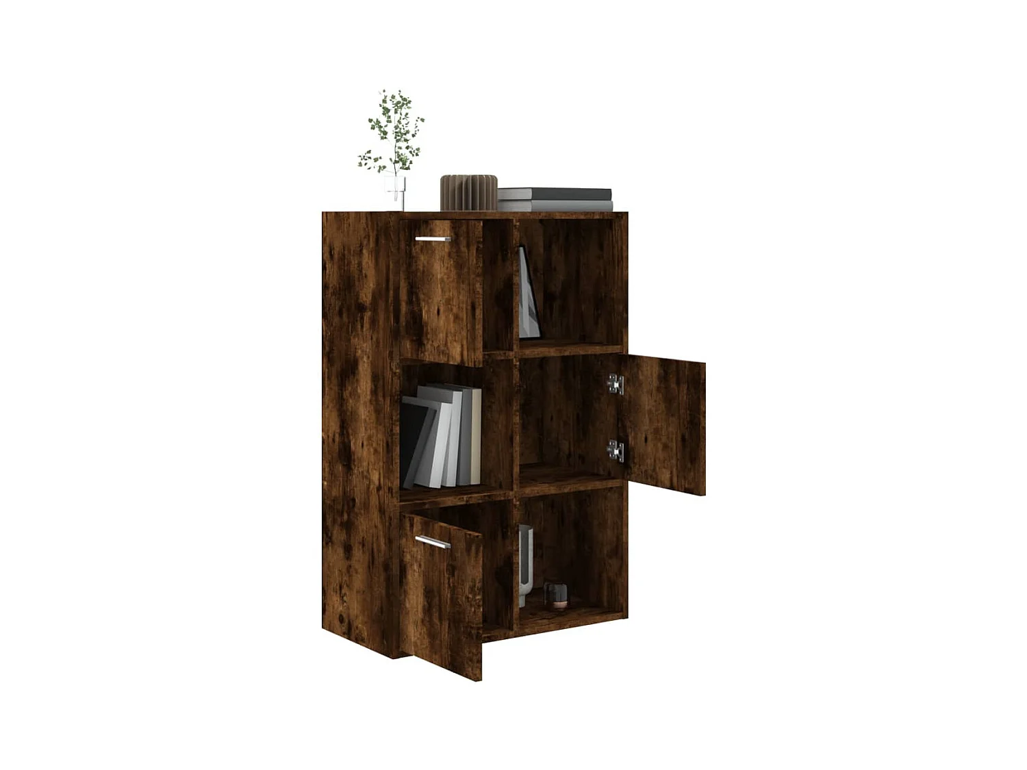 Armoire de rangement Chêne fumé 60x29,5x90 cm