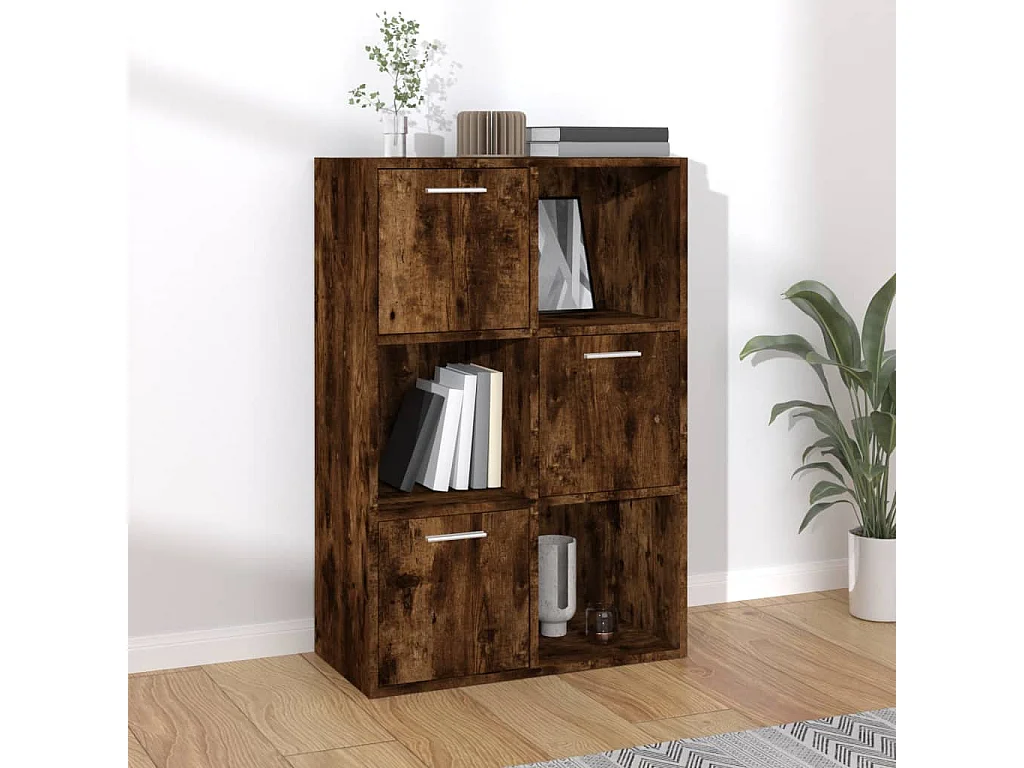 Opbergkast 60x29,5x90 cm gerookt eikenkleurig