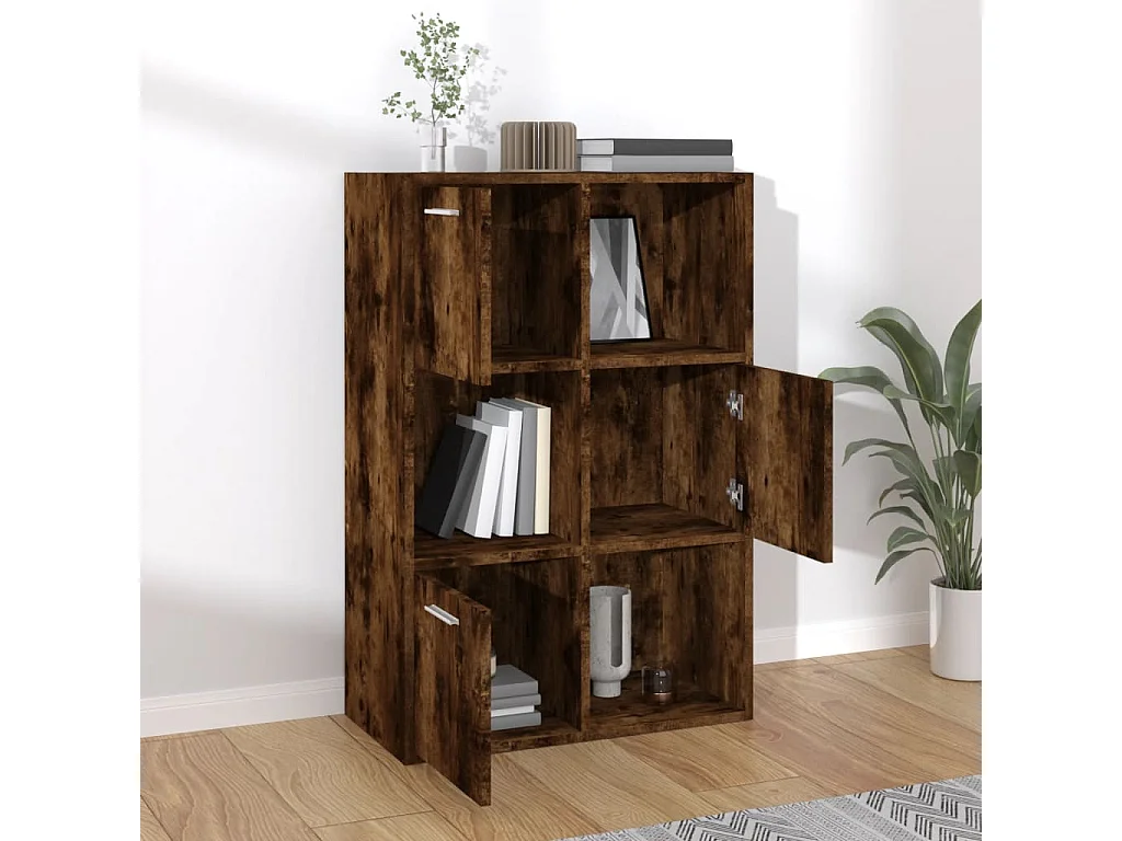 Opbergkast 60x29,5x90 cm gerookt eikenkleurig