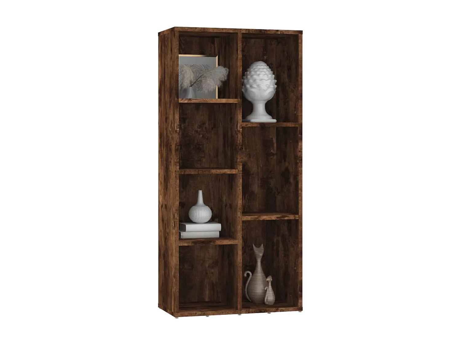 Armoire à livres Chêne fumé 50x25x106 cm
