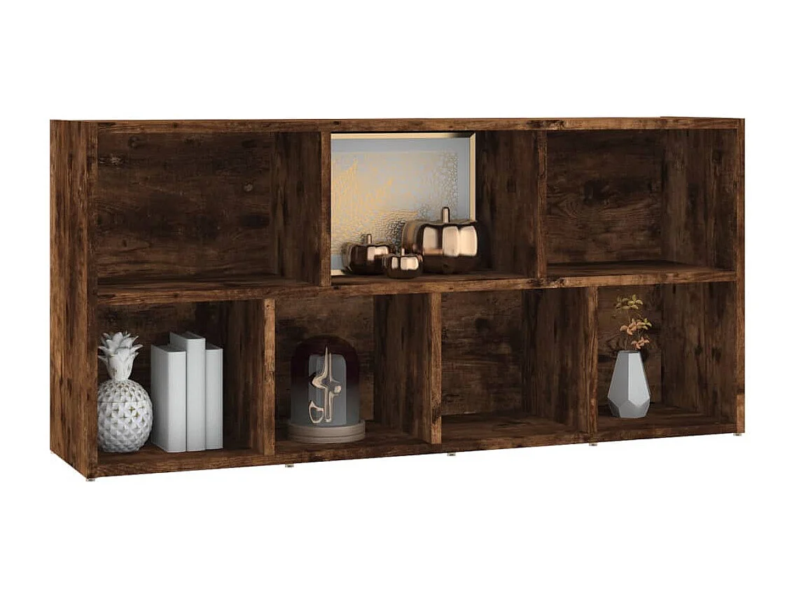 Armoire à livres Chêne fumé 50x25x106 cm