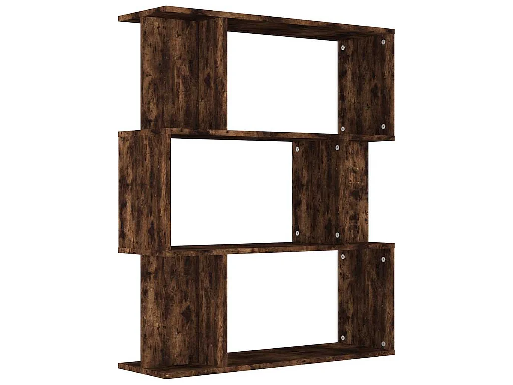 Bücherregal/Raumteiler Räuchereiche 80x24x96 cm Holzwerkstoff
