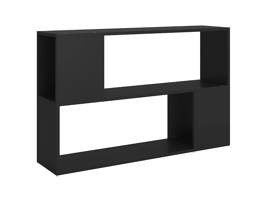 Bibliothèque Noir 100x24x63 cm Bois d'ingénierie