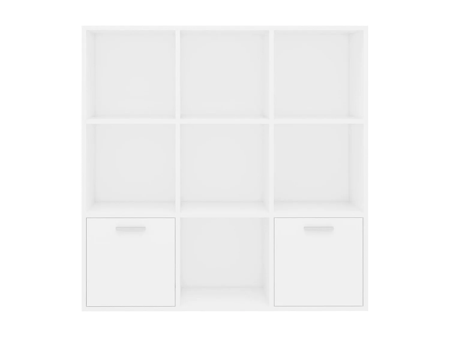Bücherregal Weiß 98x30x98 cm Holzwerkstoff