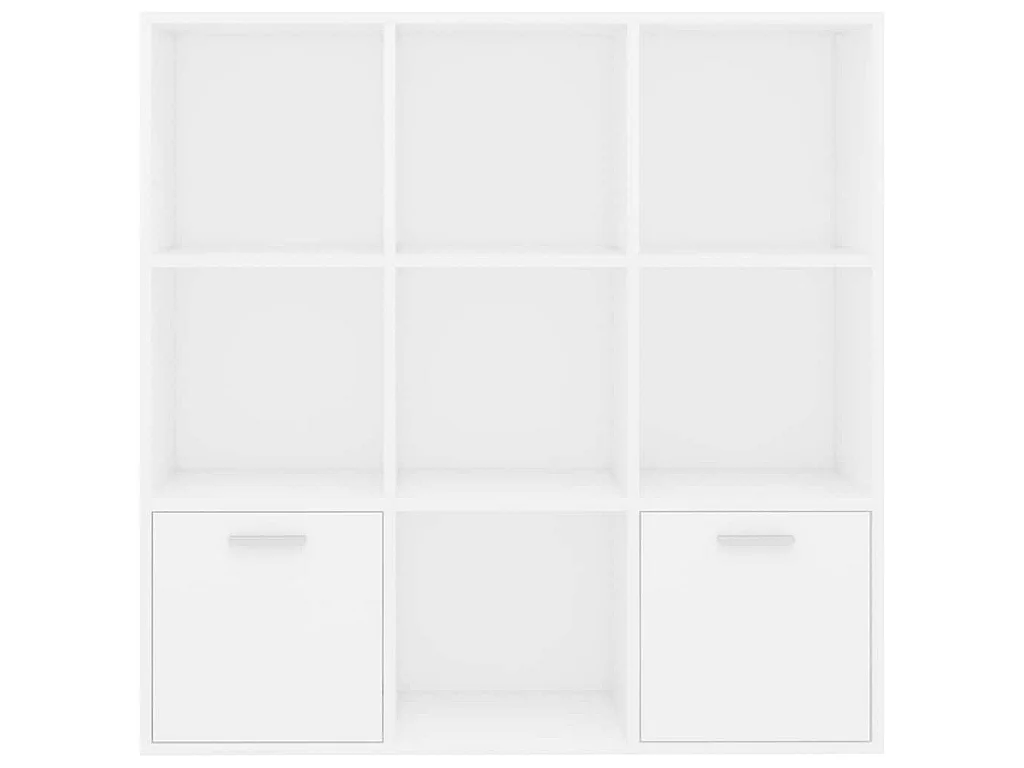 Bibliothèque Blanc 98x30x98 cm Bois d’ingénierie