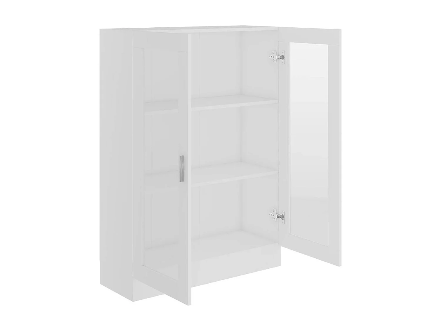 Armário vitrine 82,5x30,5x115 cm derivados de madeira branco