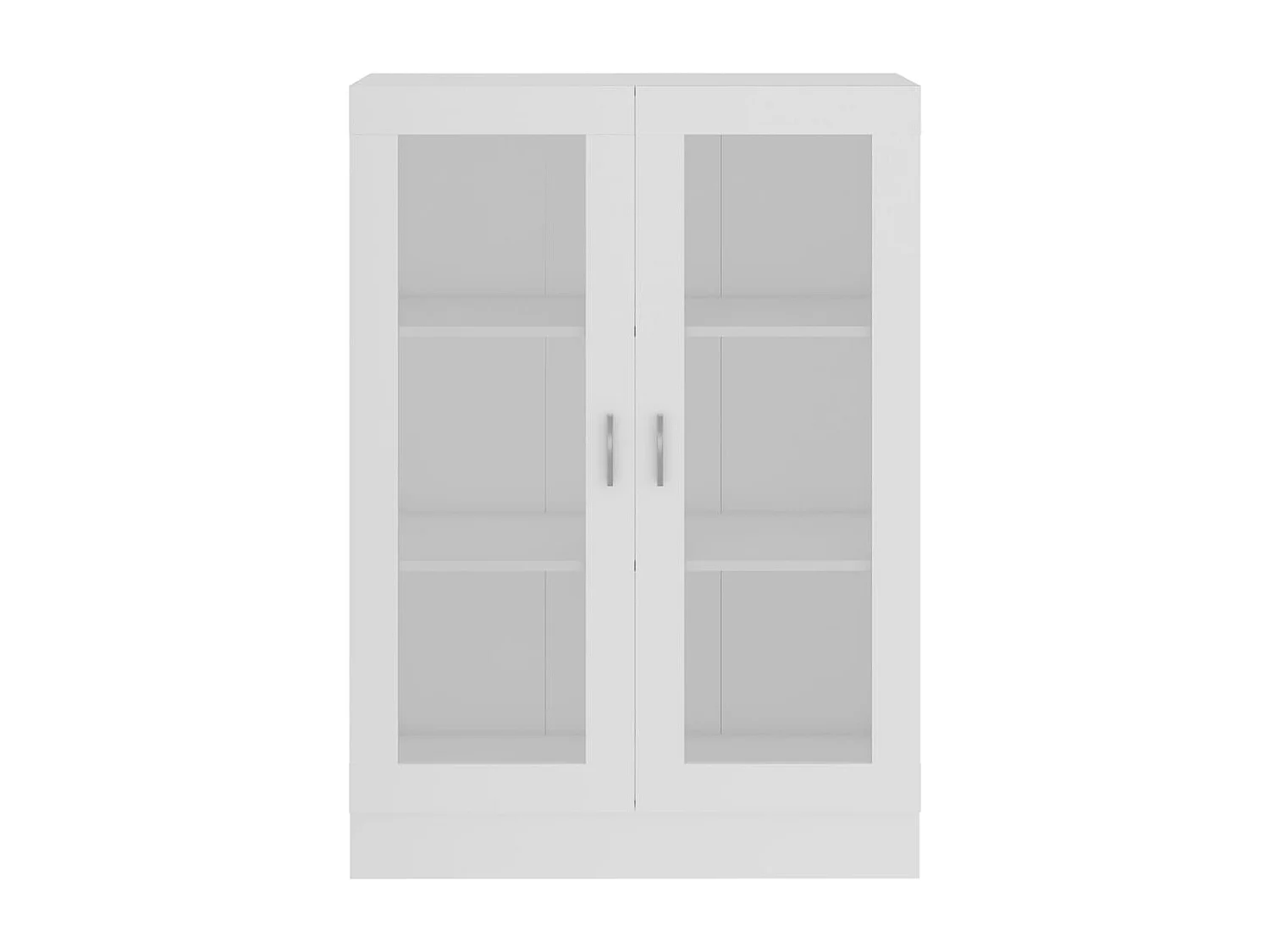 Armário vitrine 82,5x30,5x115 cm derivados de madeira branco