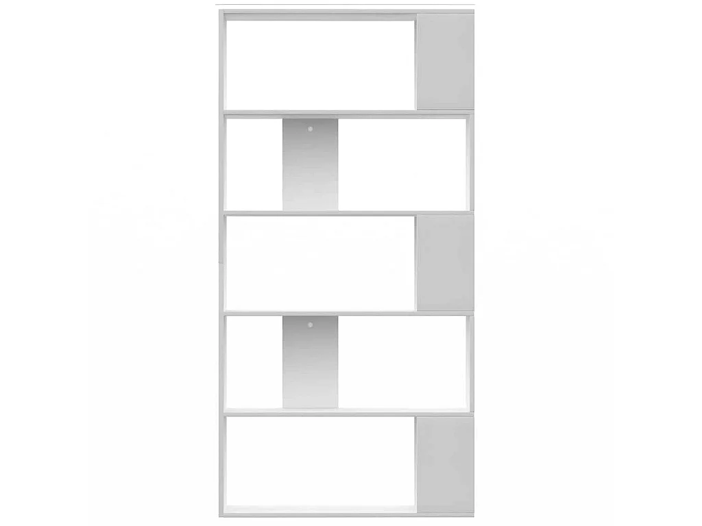 Bücherregal/Raumteiler Weiß 80x24x159 cm Holzwerkstoff