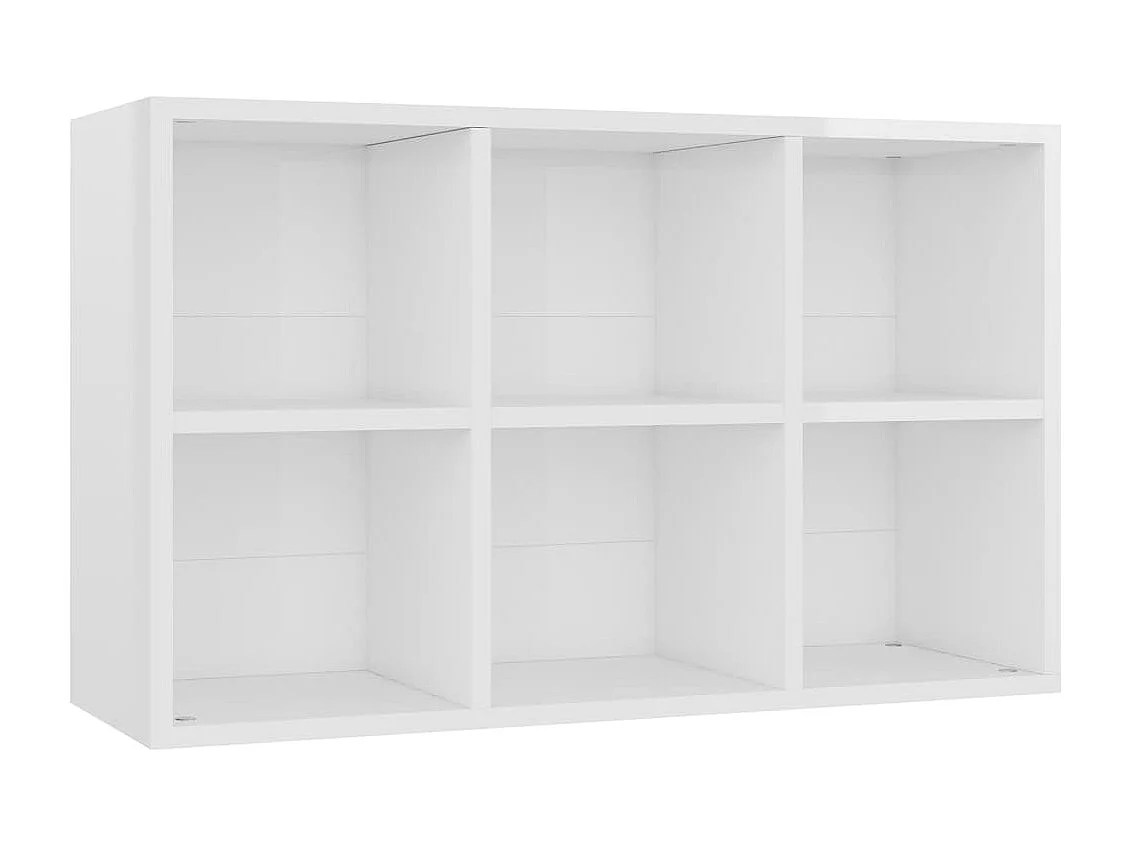 Estantería/Aparador madera ingeniería blanco brillo 66x30x98 cm