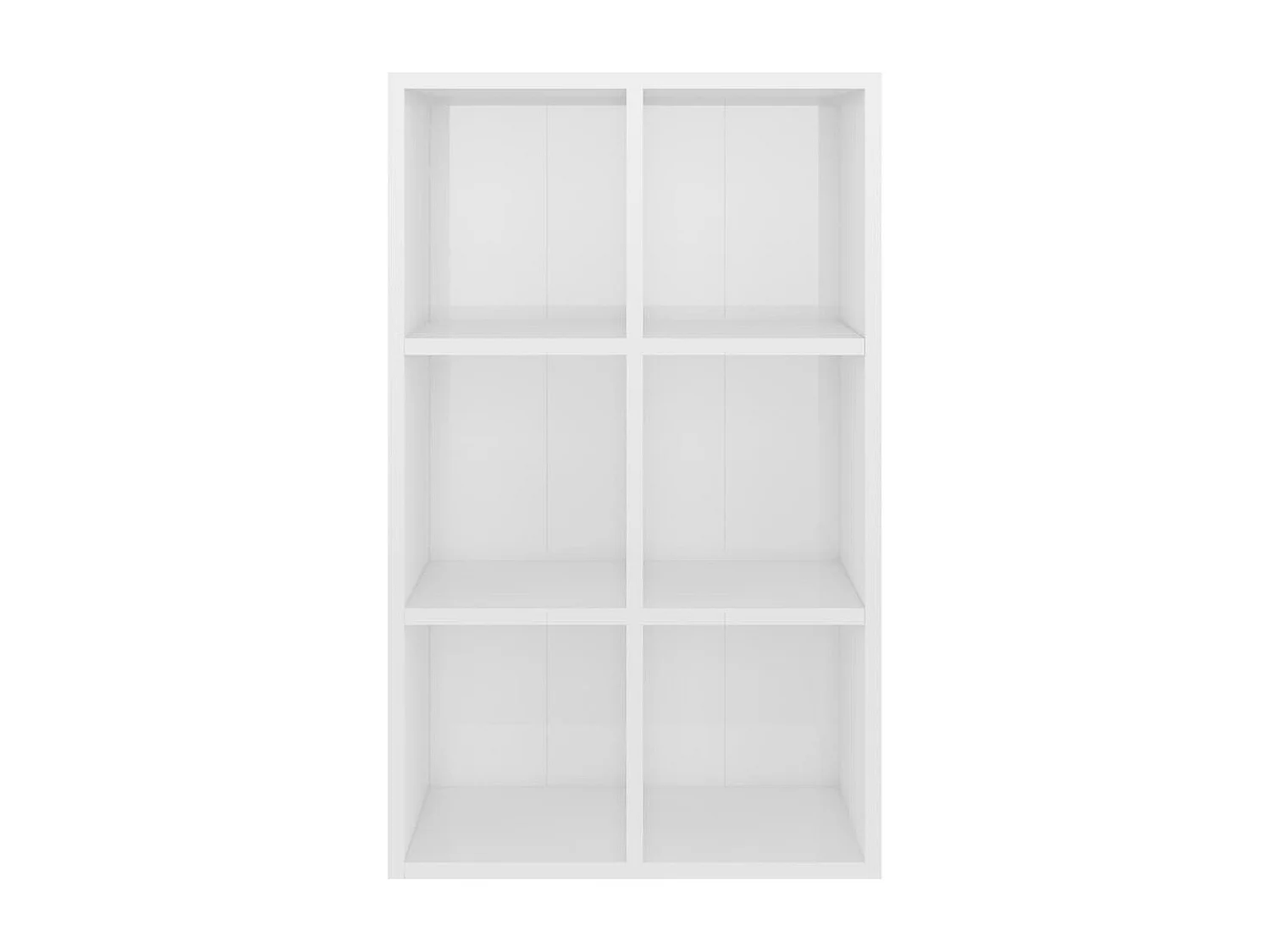 Bücherregal/Sideboard Hochglanz-Weiß 66x30x98 cm Holzwerkstoff