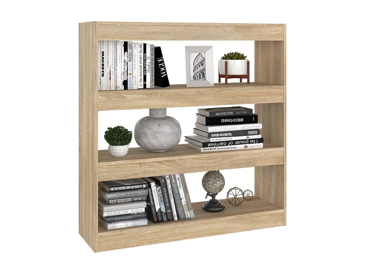 Bibliothèque/Séparateur de pièce chêne sonoma 100x30x103 cm