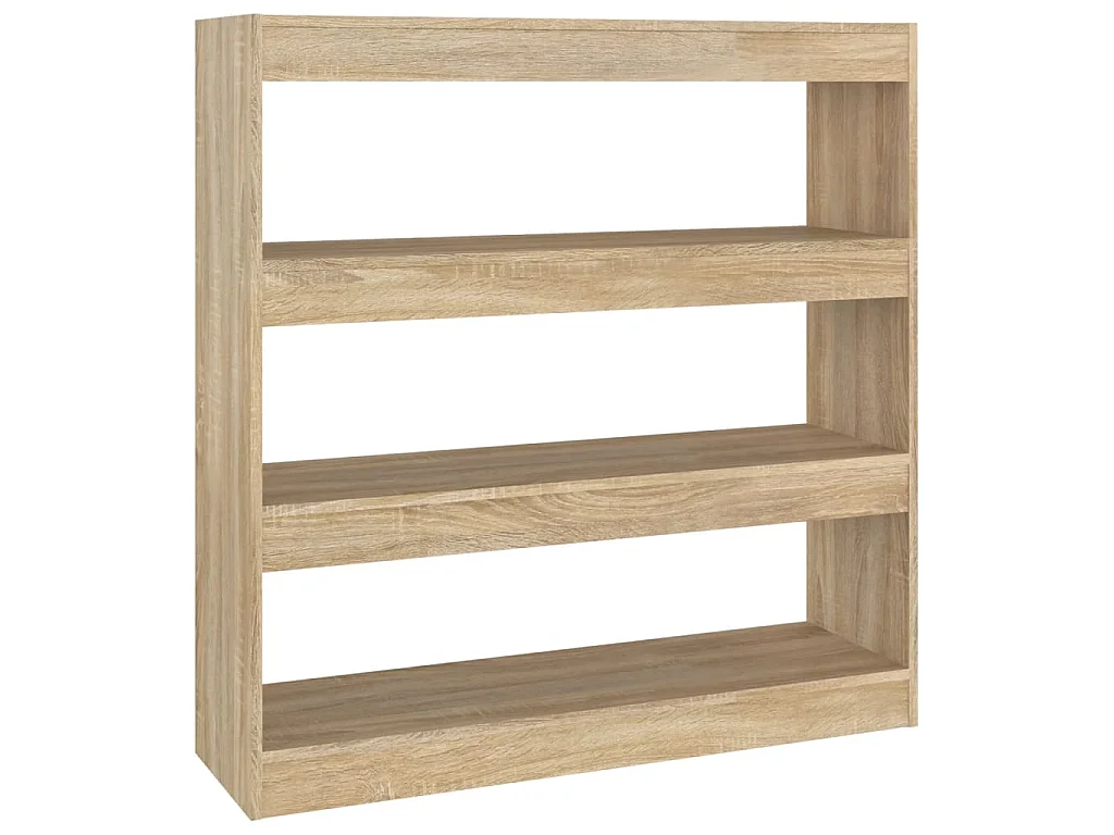 Bibliothèque/Séparateur de pièce chêne sonoma 100x30x103 cm