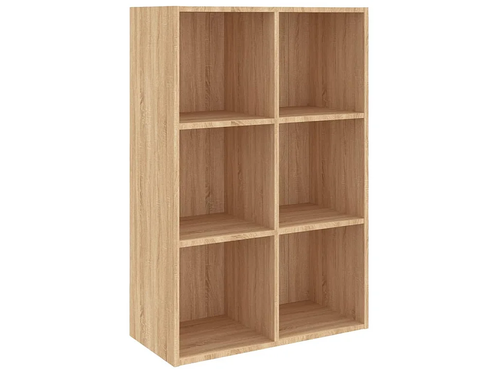 Bibliothèque/Buffet chêne sonoma 66x30x98 cm bois d'ingénierie