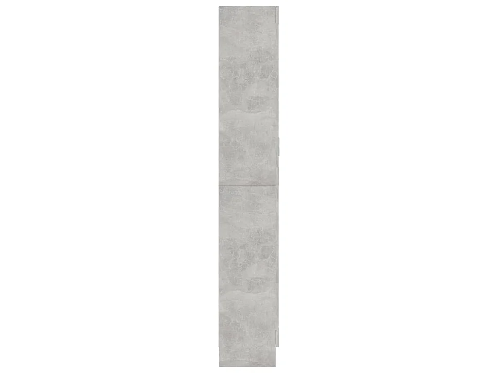 Vitrinekast 82,5x30,5x185,5 cm bewerkt hout betongrijs