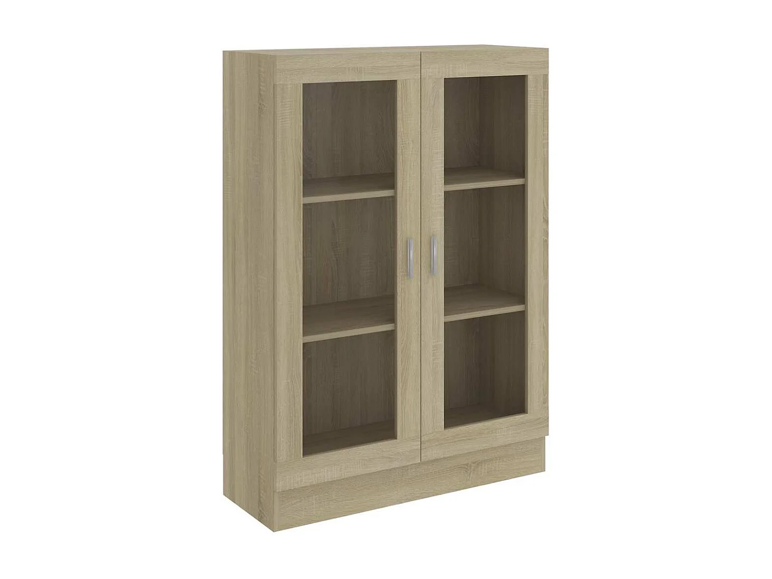 Armoire à vitrine Chêne sonoma 82,5x30,5x115 cm Bois ingénierie
