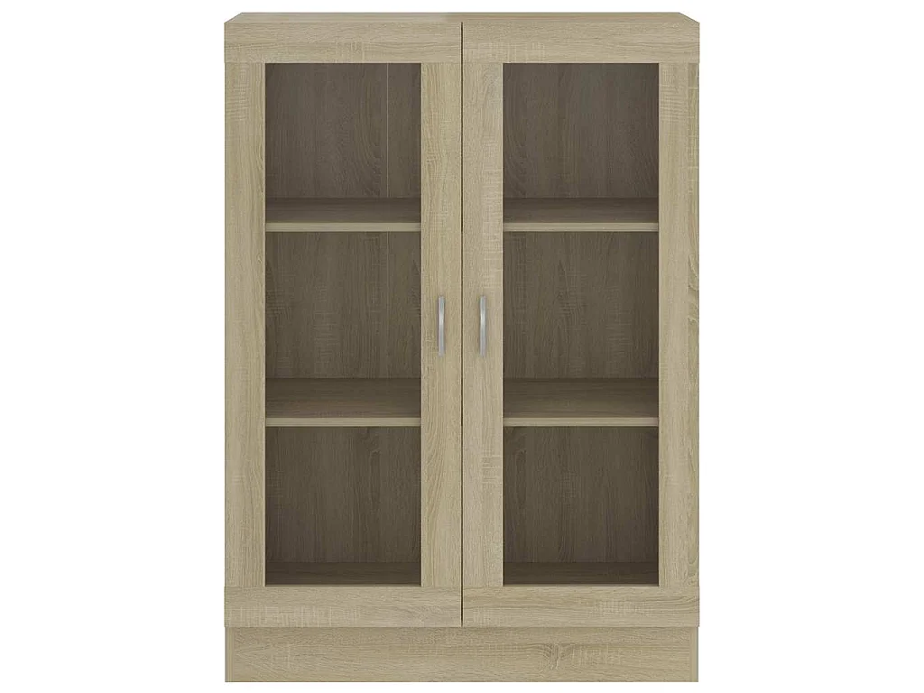 Vitrinenschrank Sonoma-Eiche 82,5x30,5x115 cm Holzwerkstoff