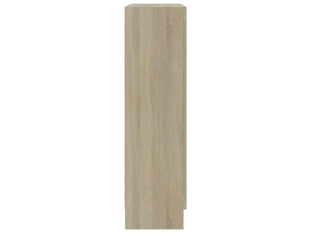 Vitrinenschrank Sonoma-Eiche 82,5x30,5x115 cm Holzwerkstoff