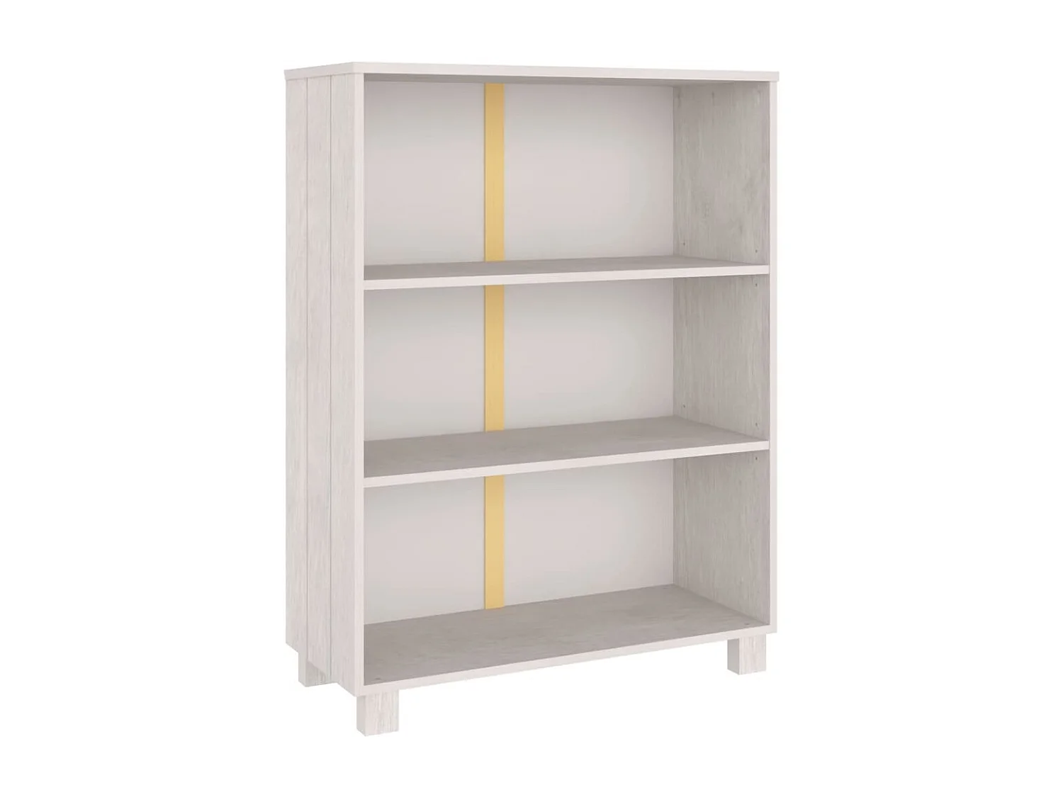 Bibliothèque HAMAR Blanc 85x35x112 cm Bois de pin massif