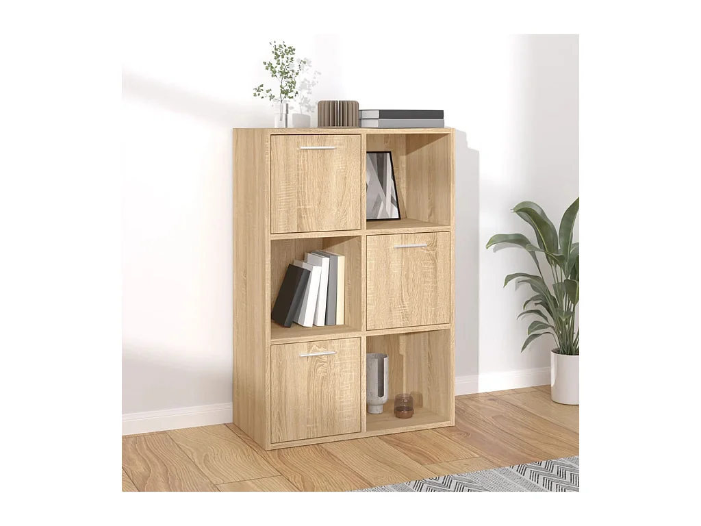 Opbergkast 60x29,5x90 cm bewerkt hout sonoma eikenkleurig