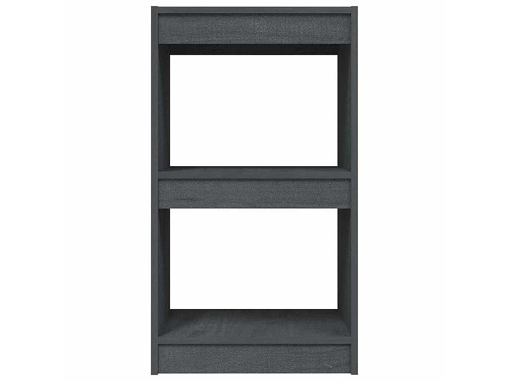 Bibliothèque Gris 40x30x71,5 cm Bois de pin massif