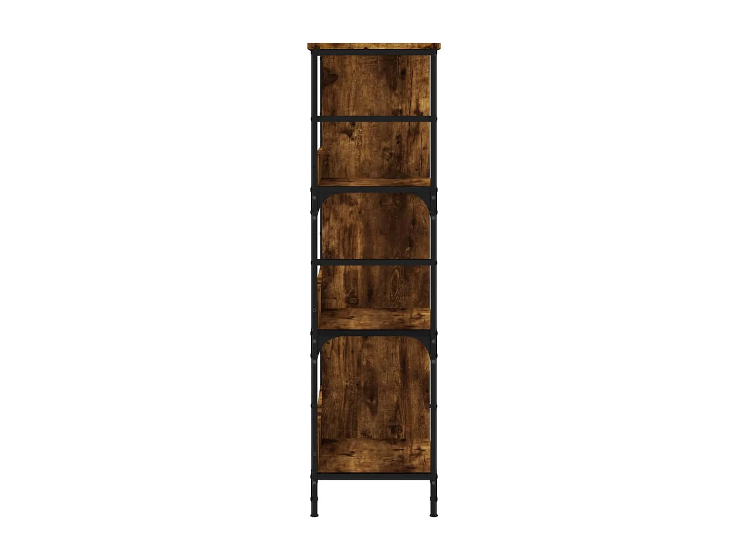 Libreria Rovere Fumo 78,5x33x117,5 cm in Legno Multistrato