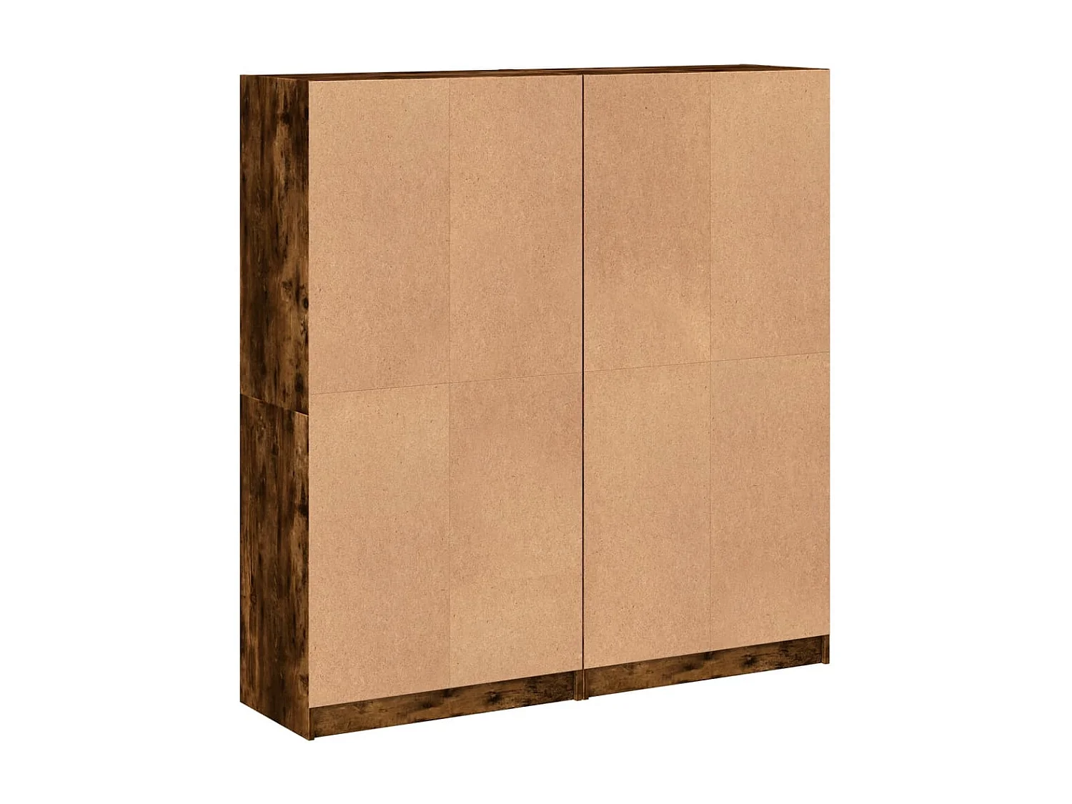 Bücherschrank mit Türen Räuchereiche 136x37x142cm Holzwerkstoff