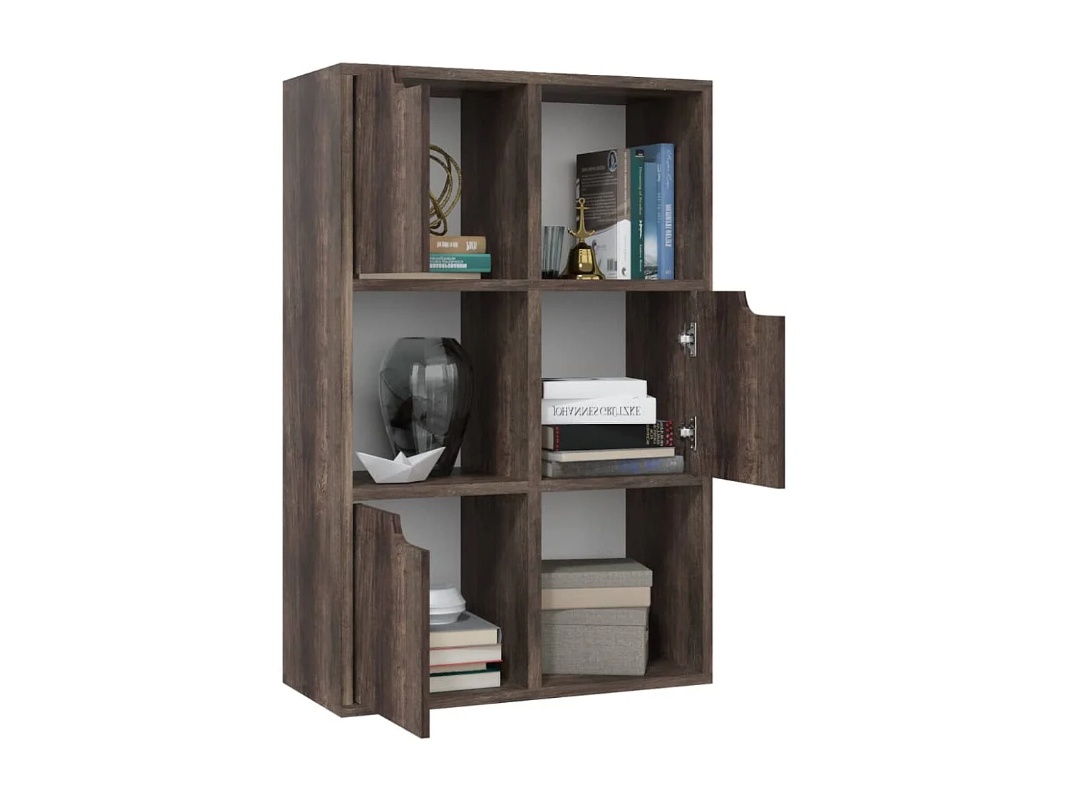 Bücherregal Räuchereiche 60x27,5x88 cm Holzwerkstoff