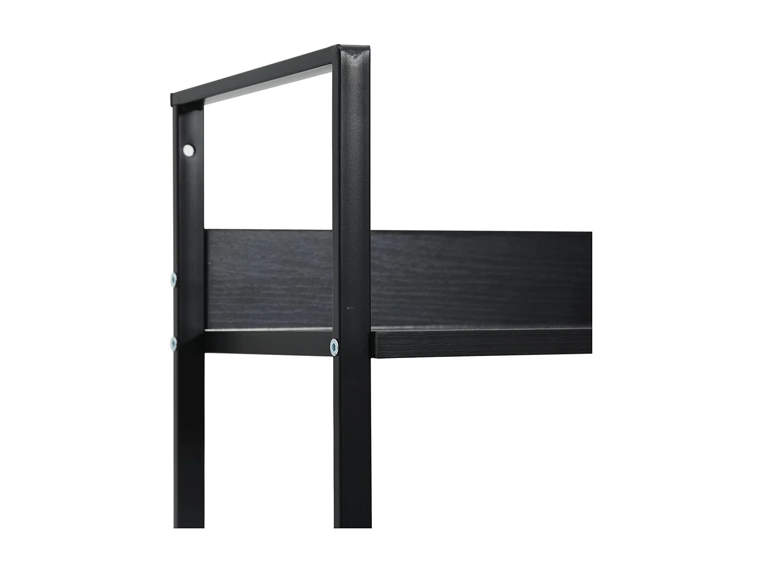 Bibliothèque à 3 niveaux noir 60x27,6x90,5 cm bois d'ingénierie