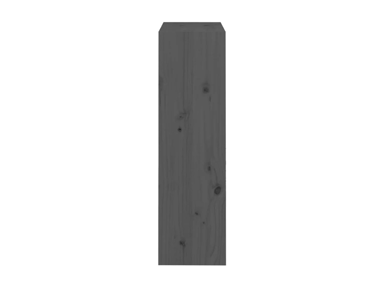 Bibliothèque/Séparateur de pièce Gris 60x30x103,5 cm Pin massif