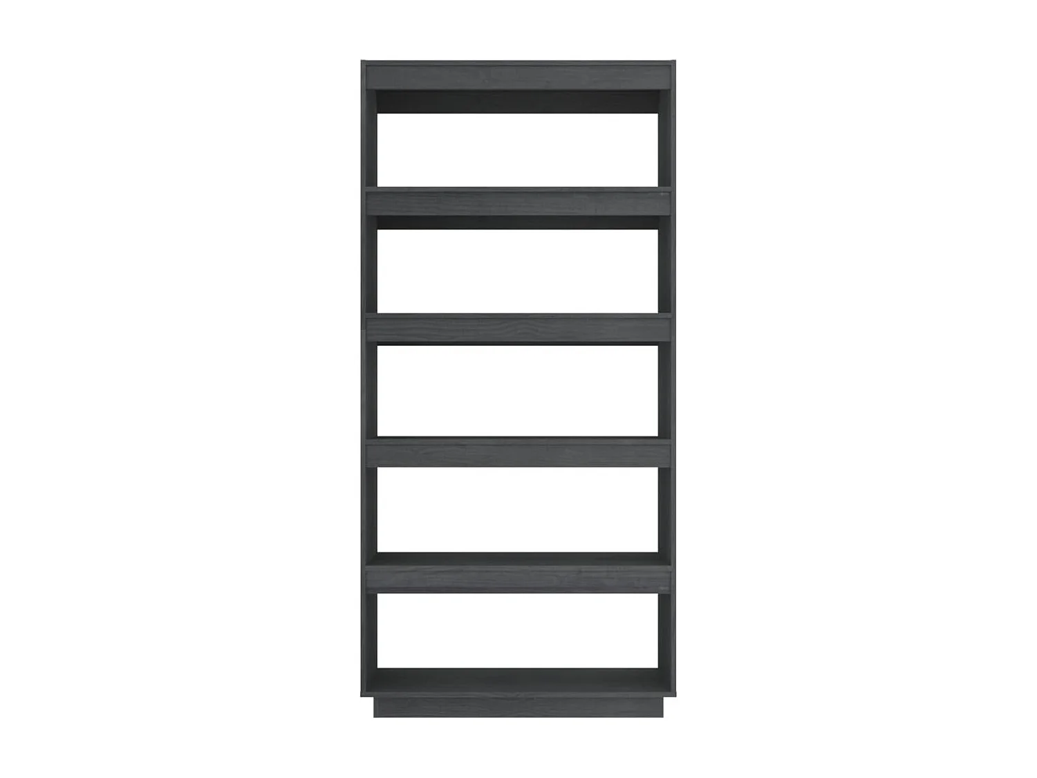 Bibliothèque/Séparateur de pièce Gris 80x35x167 cm Pin massif