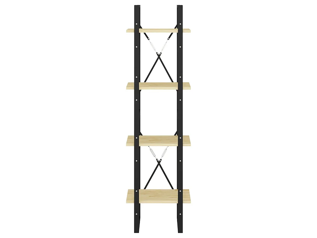 Bibliothèque à 4 niveaux 40x30x140 cm Bois de pin massif