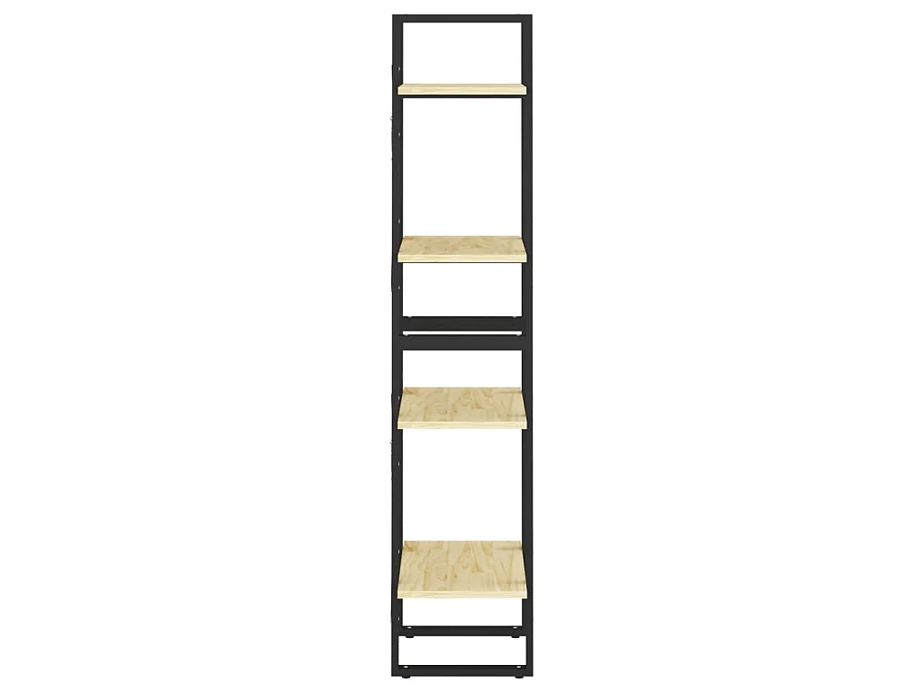 Bibliothèque à 4 niveaux 40x30x140 cm Bois de pin massif