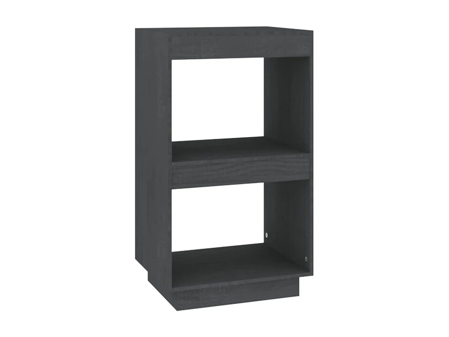Estantería de madera maciza de pino gris 40x35x71 cm