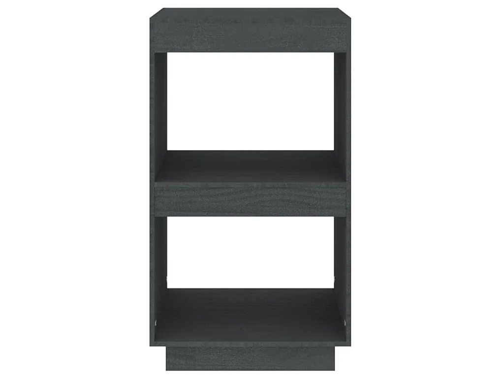 Bibliothèque Gris 40x35x71 cm Bois de pin massif